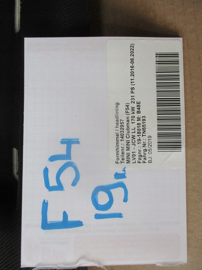 фото №7, 7. стеля mini clubman f54 комплект 19r