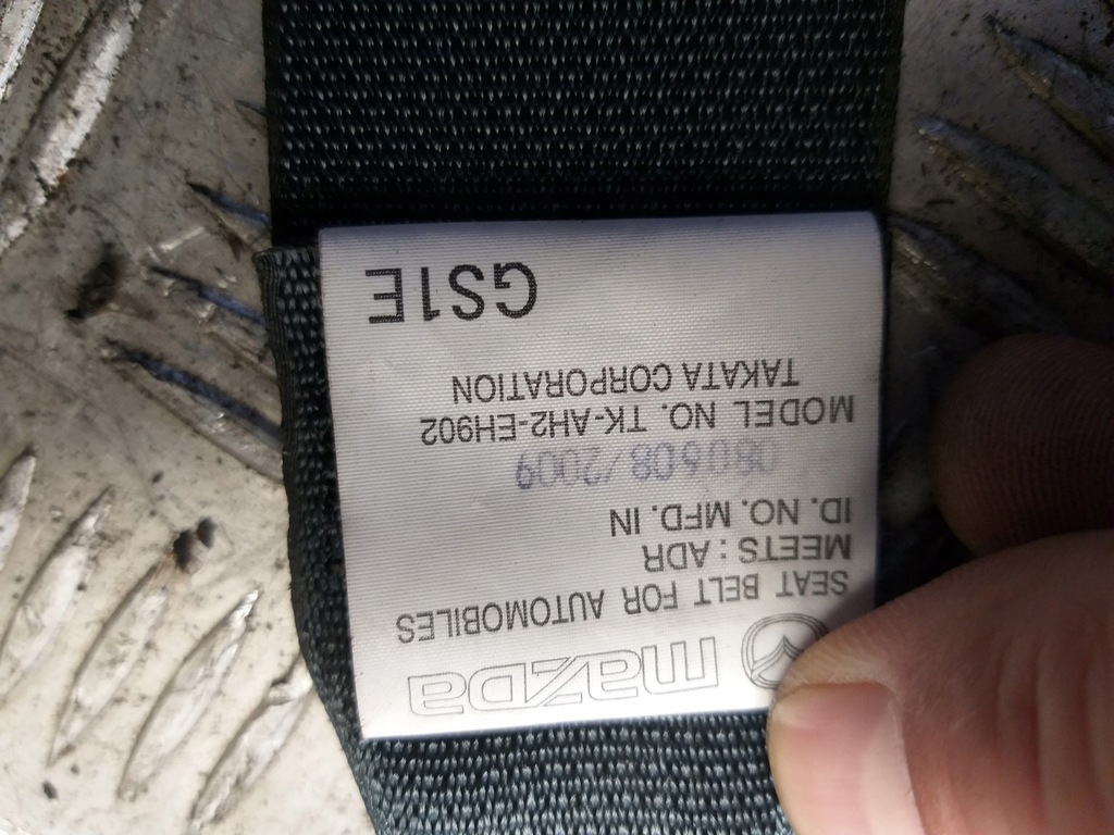 фото №4, Pas безопасности правый левый перед mazda 6 gh kpl