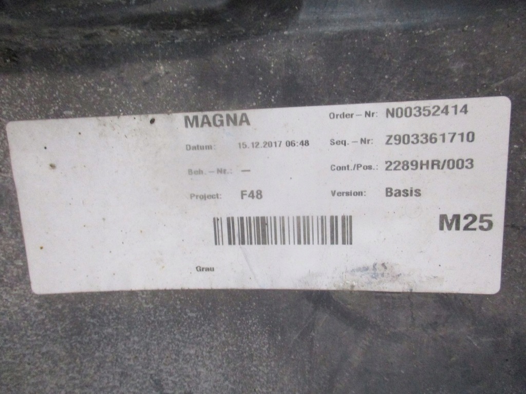 фото №4, Спойлер бампера bmw x1 f48 задня