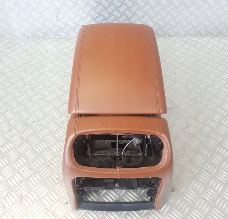 фото №7, Porsche cayenne 7l тунель середній підлокітник шкіра коричнева бардачок