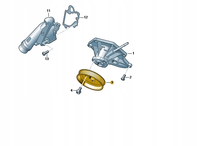фото №3, Nowe оригінальні audi оригінальний номер шків 059145255a