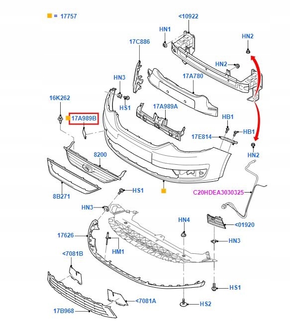 фото №5, Заглушка фаркоп бампера передний ford galaxy mk3