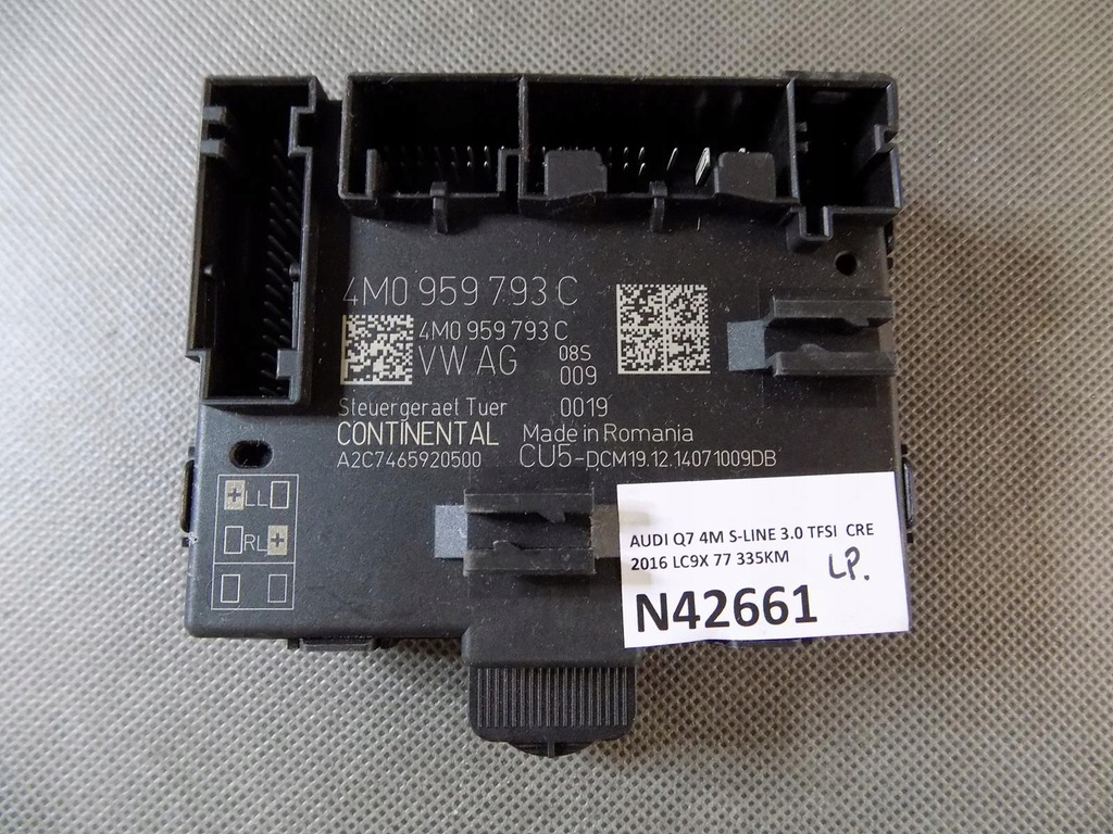 фото №1, Audi q7 4m модуль двері лівий перед 4m0959793c