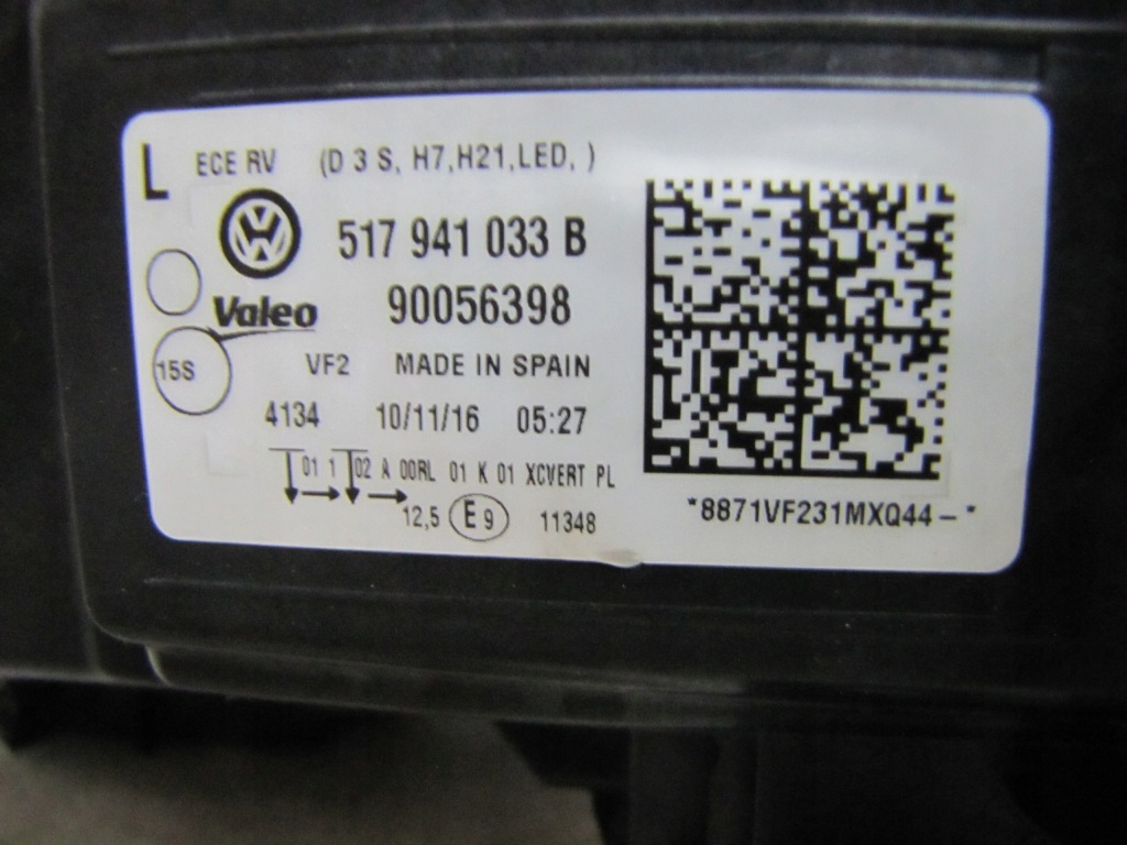 фото №11, Vw golf sportsvan лампа правая левая ксенон led 2014-2017 rok