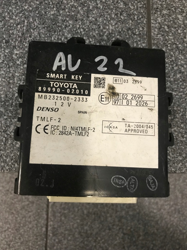фото №1, Toyota auris l 06-12 модуль smart key 89990-02010