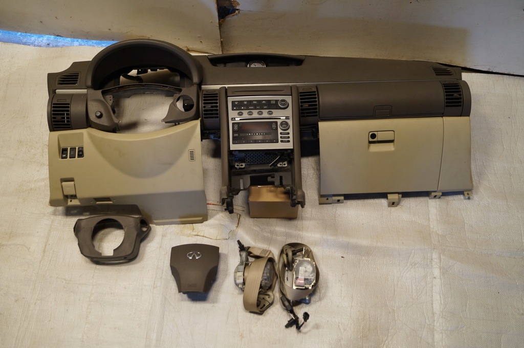 фото №1, Панель приладів консоль подушка безпеки ремені infiniti g35 coupe kpl