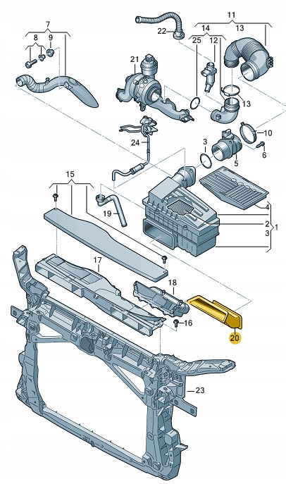 фото №8, Впуск воздуха do audi a3 13-