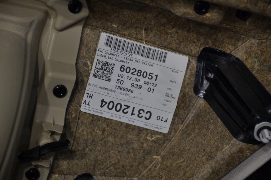 фото №3, Bmw f10 f11 обшивка оббивка двері комплектна