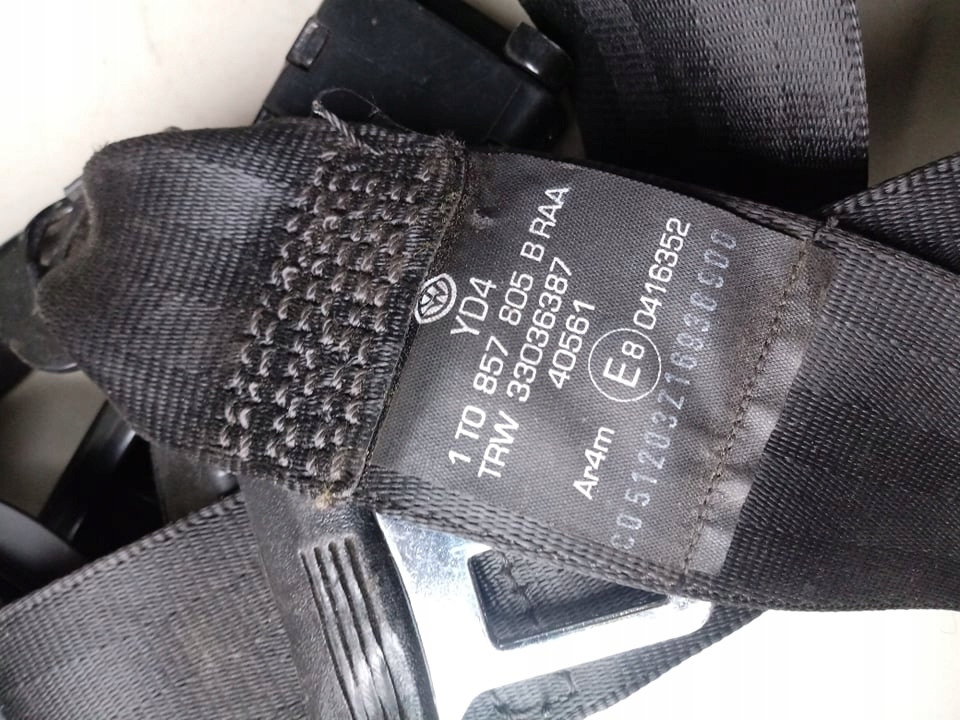 фото №2, Vw touran pas безпеки задня лівий ii ряд