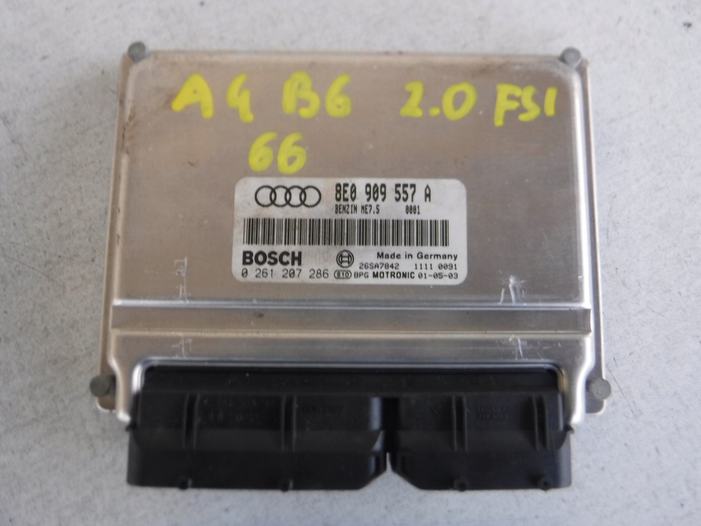 фото №1, Бортовий комп'ютер audi a4 b6 2.0 fsi 8e0909557 [66]