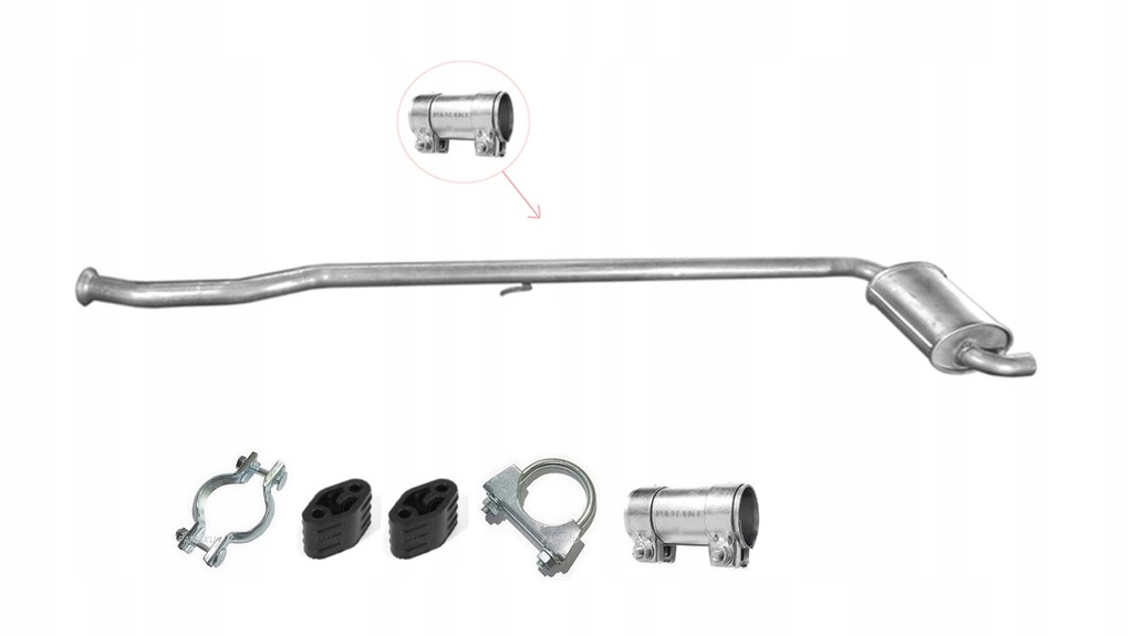 фото №7, Гасник середній dacia solenza 1.4i sedan 04 polmo