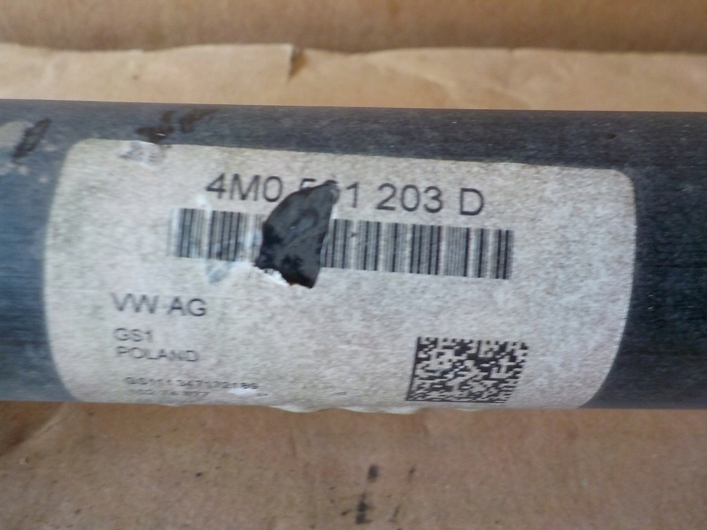 фото №5, Touareg iii 3.0tdi приводной вал приводная задняя 4m0501203d