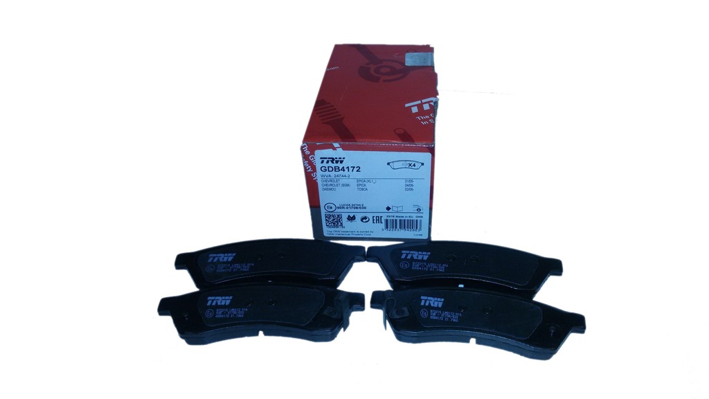 фото №1, Trw тормозные колодки тормозные задняя chevrolet epica tosca