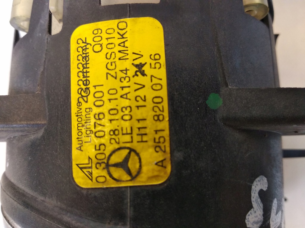 фото №6, Mercedes r-klasa w251 галогенная лампа левый перед 05-10