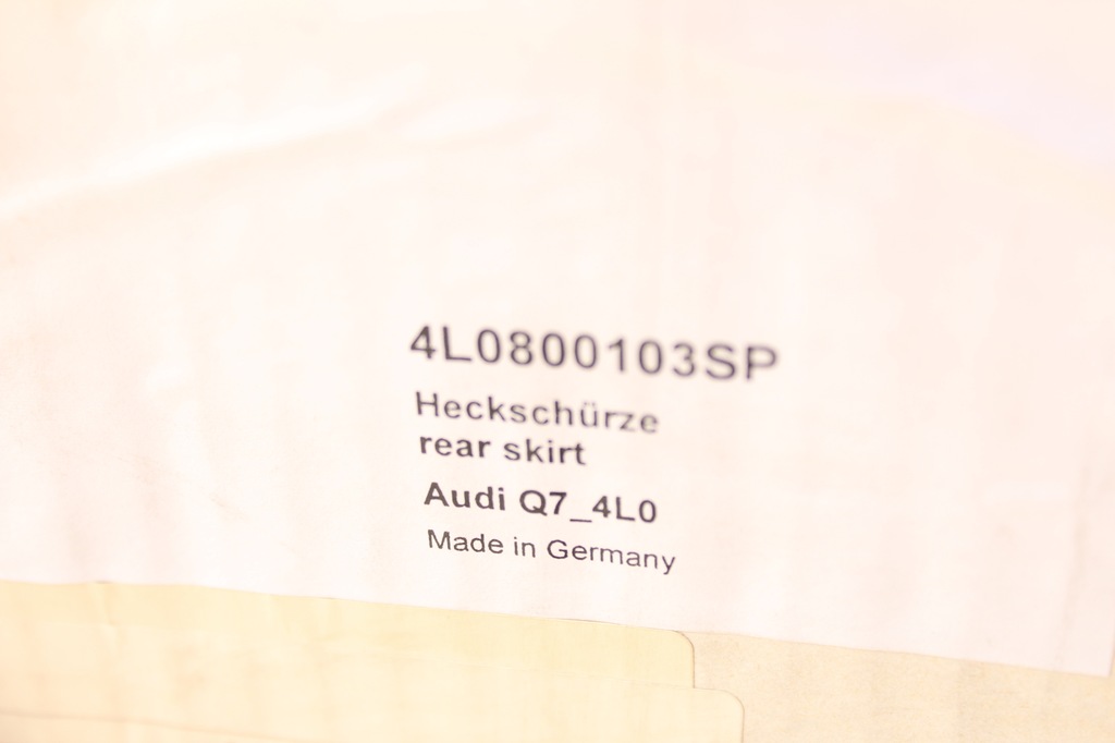 фото №8, Abt audi q7 4l 05- спойлер накладка-спойлер бампера заднього