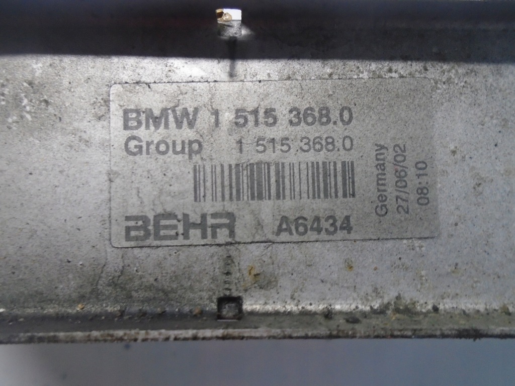 фото №2, Mini cooper s r50 r53 1.6k інтеркулер 1515368