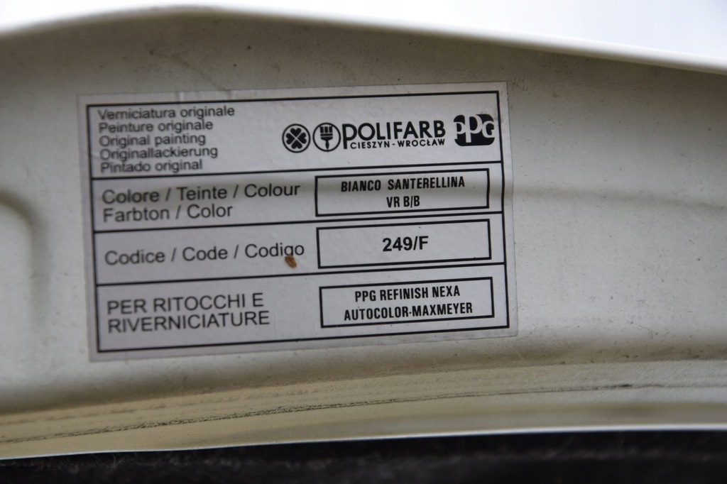 фото №5, Fiat panda двері ліва задня 249/f