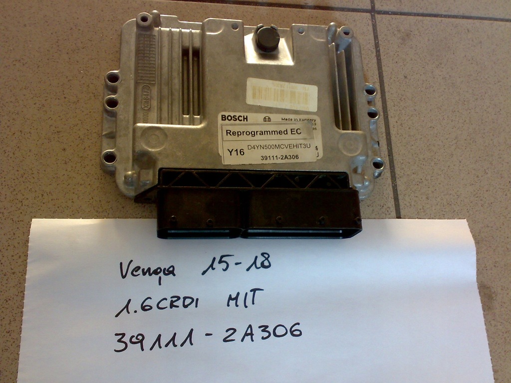 фото №1, Kia venga 1.6crdi бортовой компьютер блок управления 39111-2a304