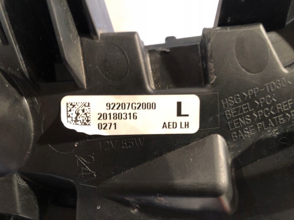 фото №6, Hyundai ioniq противотуманная фара led левый drl