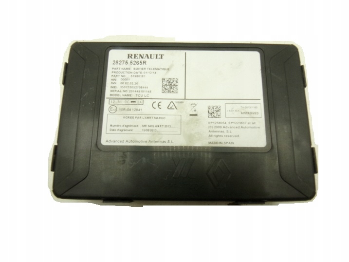 фото №1, Модуль блок керування usb renault clio captur 282755265r