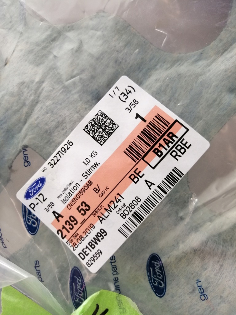 фото №3, Ford ecosport шумоизоляция стены мат перед