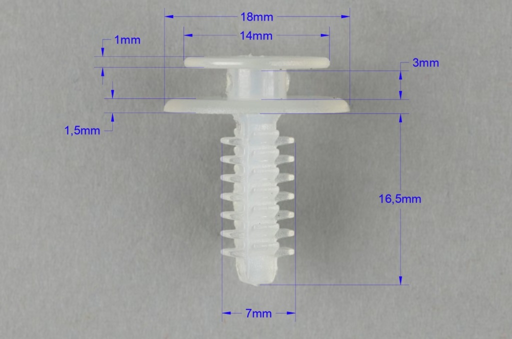 фото №3, Кліпса оббивка двері alfa romeo 145 146 147 gt