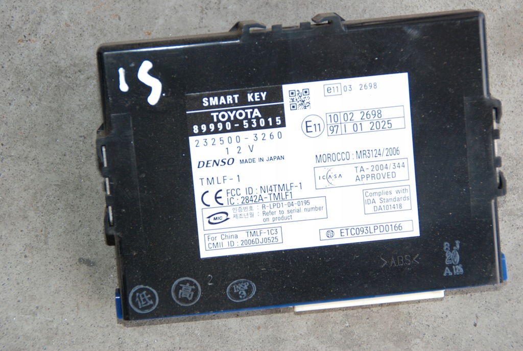 фото №1, Модуль smart key 89990-53015 lexus is 250 is220