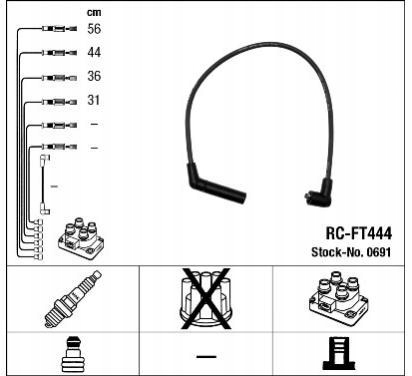 фото №1, Набор трубопровод зажигания ngk 0691