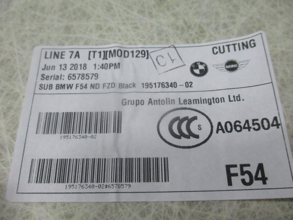 фото №6, 28. потолок mini clubman f54 m-pakiet