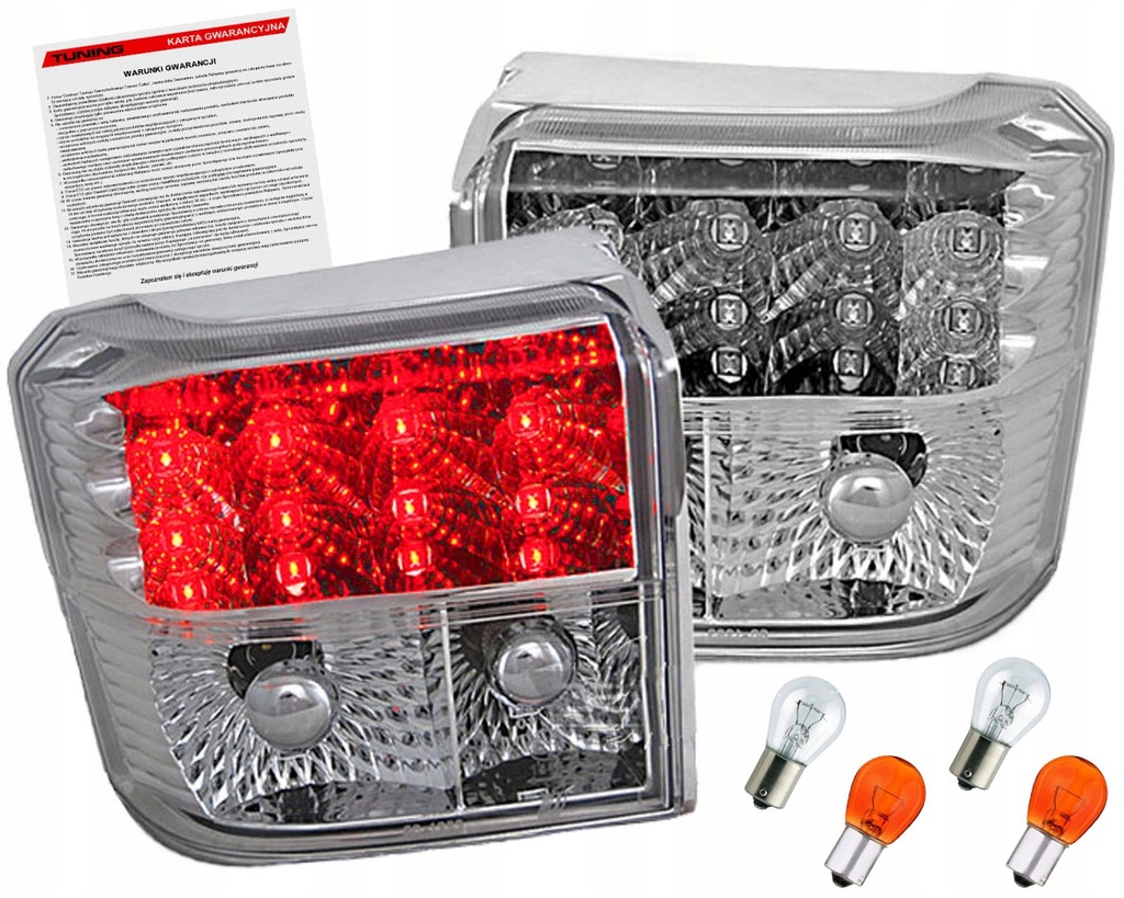 фото №1, Vw transporter t4 90-03 лампи світлодіодний led хром
