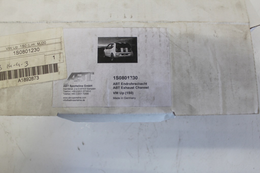 фото №7, Abt vw up накладка молдинг na бампер задний гаситель