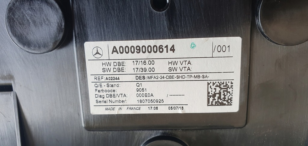 фото №5, Панель управляющий лампа потолочный mercedes-benz оригинальный номер a0009000614