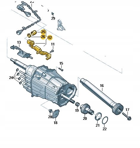 фото №10, Датчик модуль коробки передач audi 0b5927321l aso
