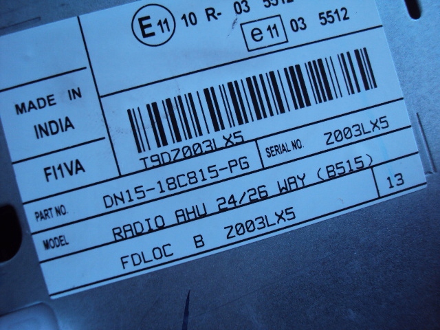 фото №6, Радио cd ford ecosport 2012- dn15-18c815-pg