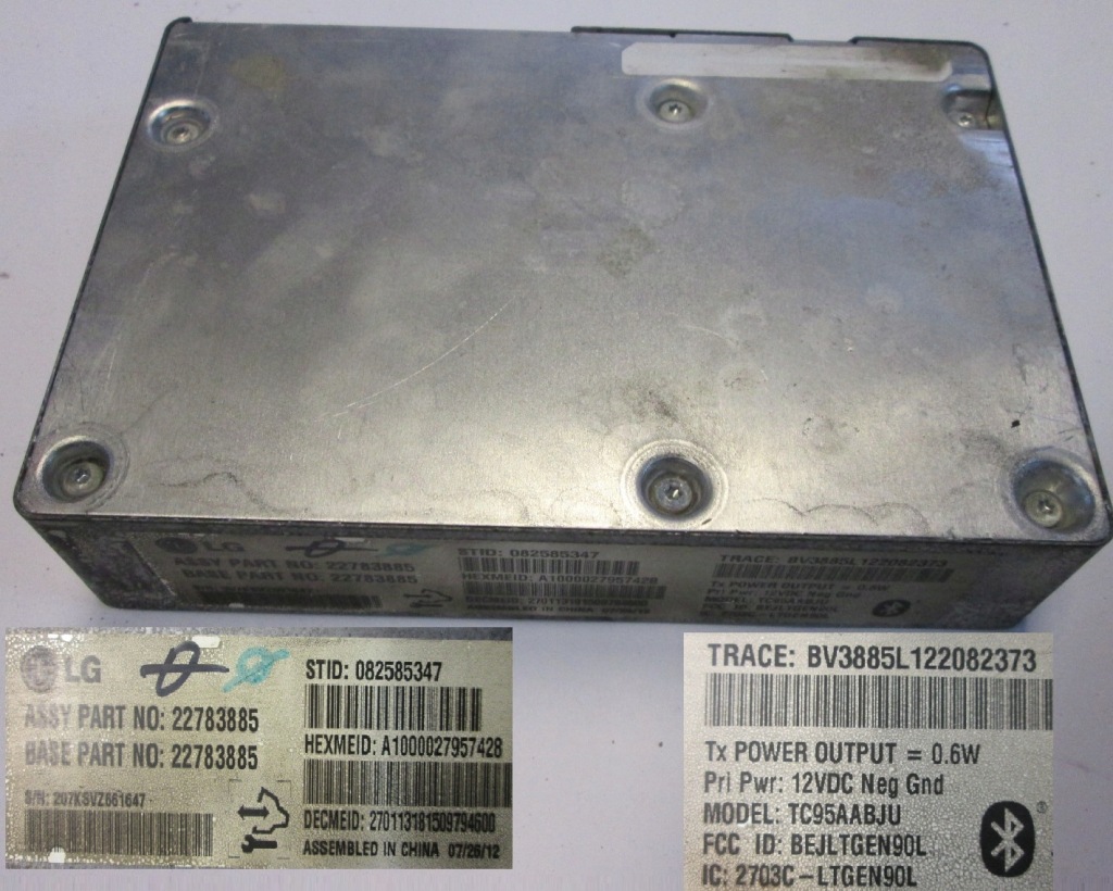 фото №1, Chevrolet camaro 2013 bluetoot модуль 22783885