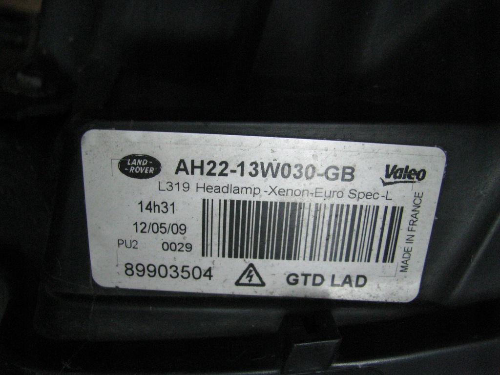 фото №7, Лампа левая land rover discovery 4 iv lift ксенон eu