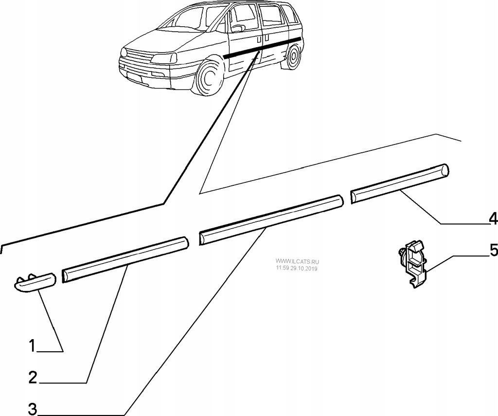 Молдинг права задня fiat ulisses 94-02 1462406692 Київ