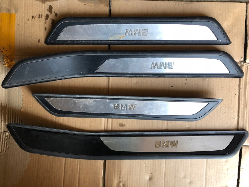 фото №1, Накладки порогові декоративні bmw f02 long комплект