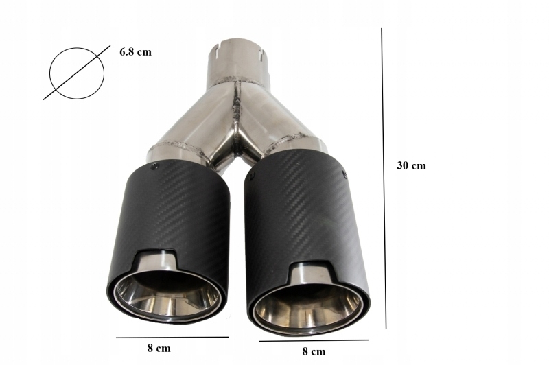 фото №8, Дифузор задній+ наконечник вихлоп bmw g30/g31 black