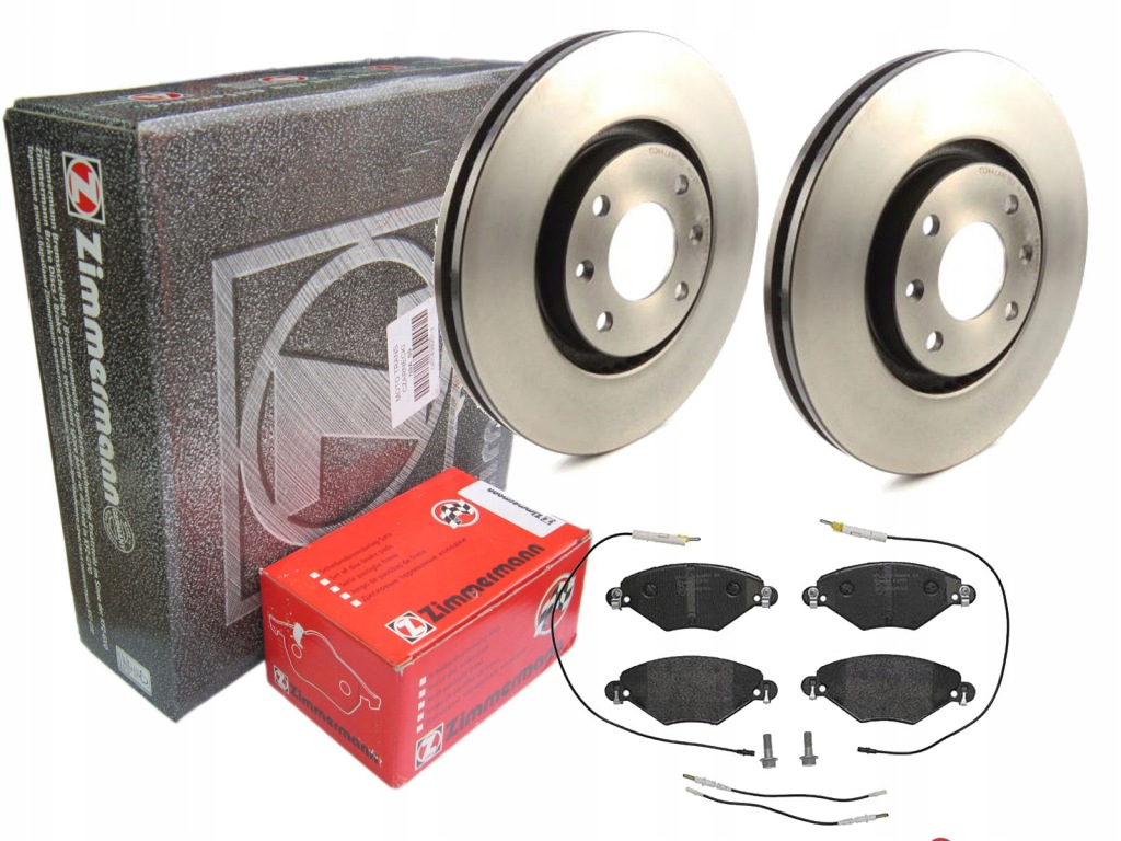 фото №1, Тормозные диски тормозные колодки zimmermann перед citroen c5 i ii 283