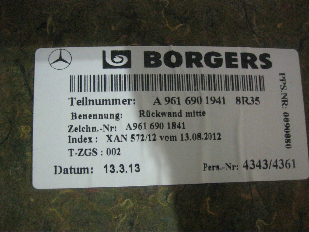 фото №5, Mercedes actros mp4 обивка кабины a9616901941