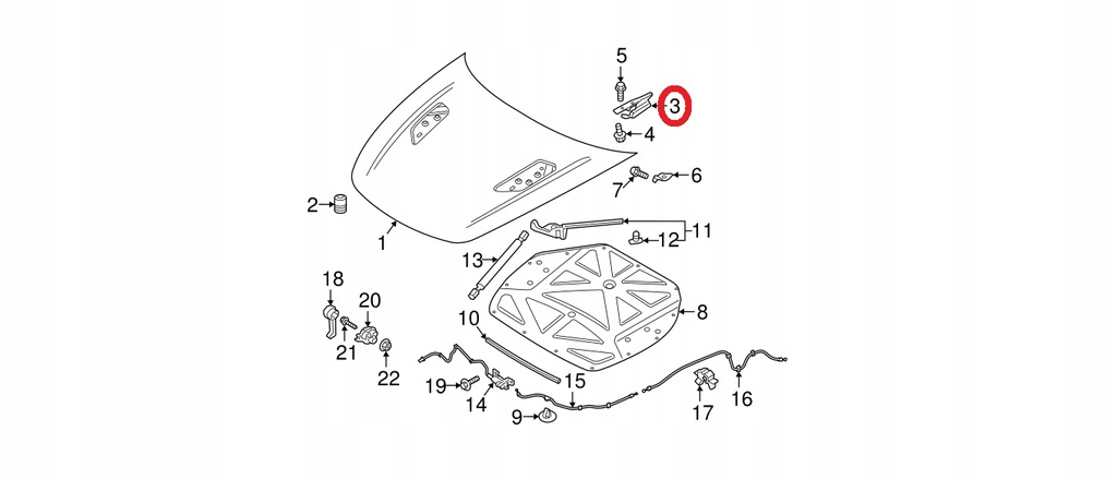 фото №1, Nowe петли петля капот kia stinger 2017- oem