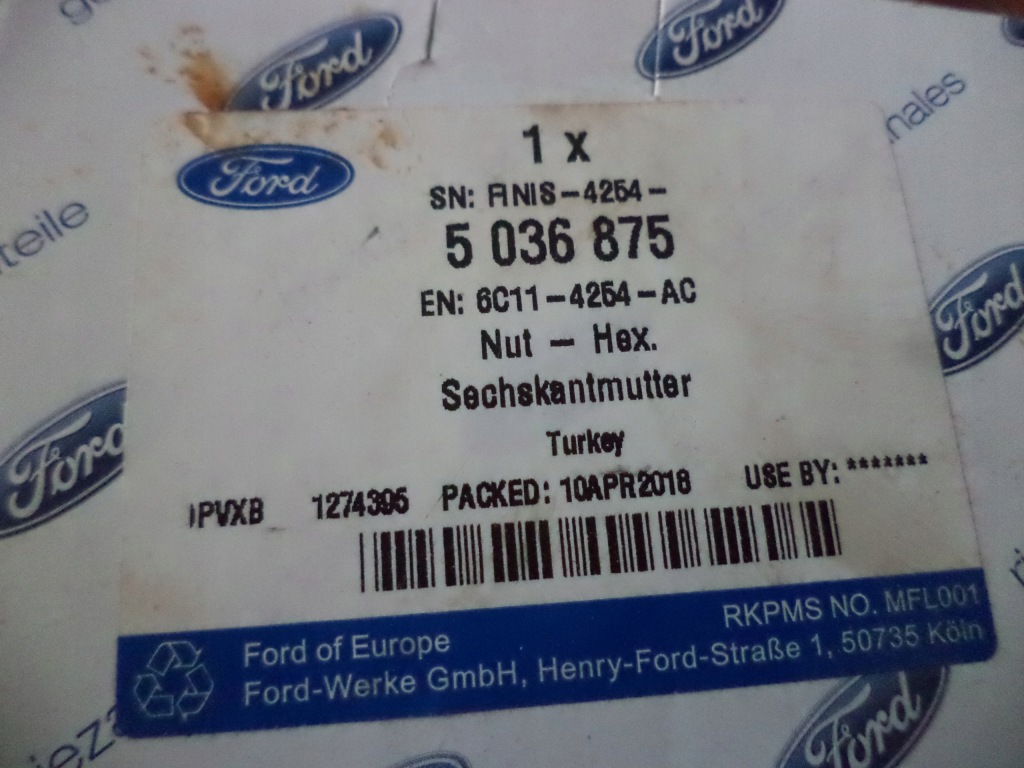 Гайка полуось приводной левая ford transit mk6 Недорого