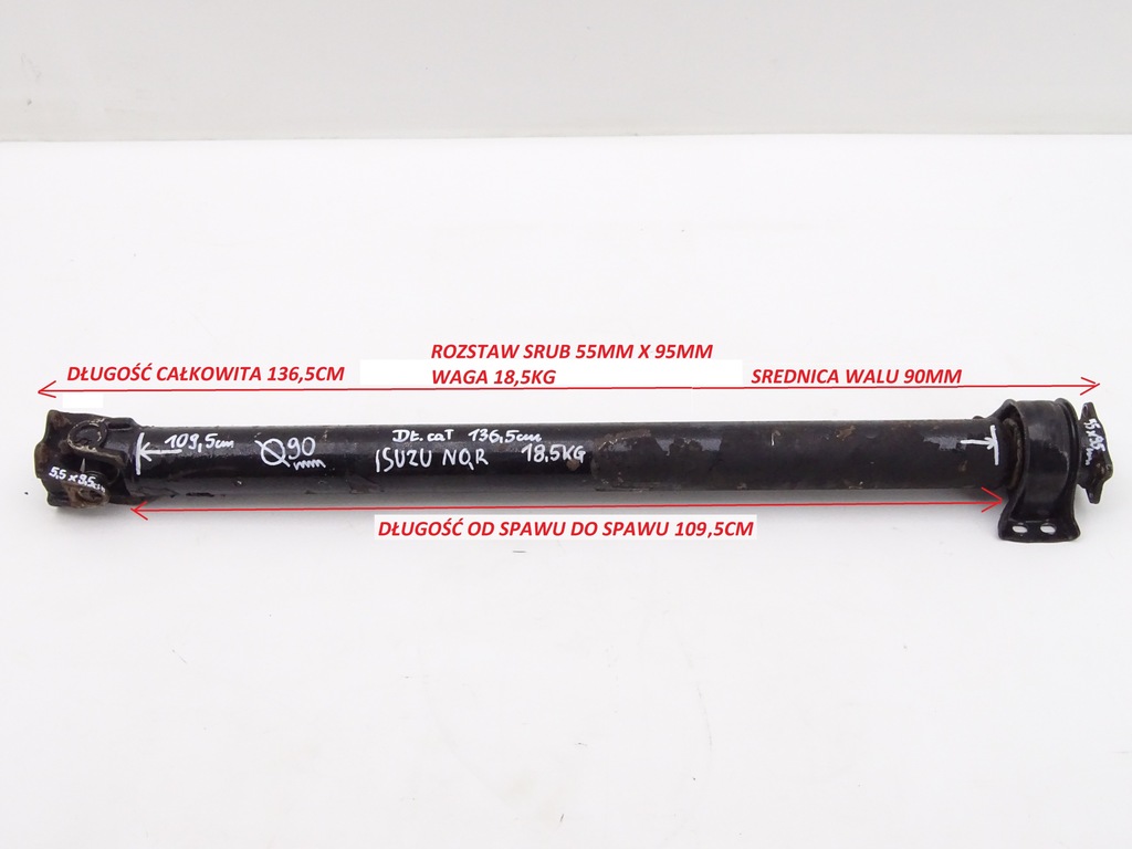 фото №4, Isuzu nqr npr 5.2 wał приводной