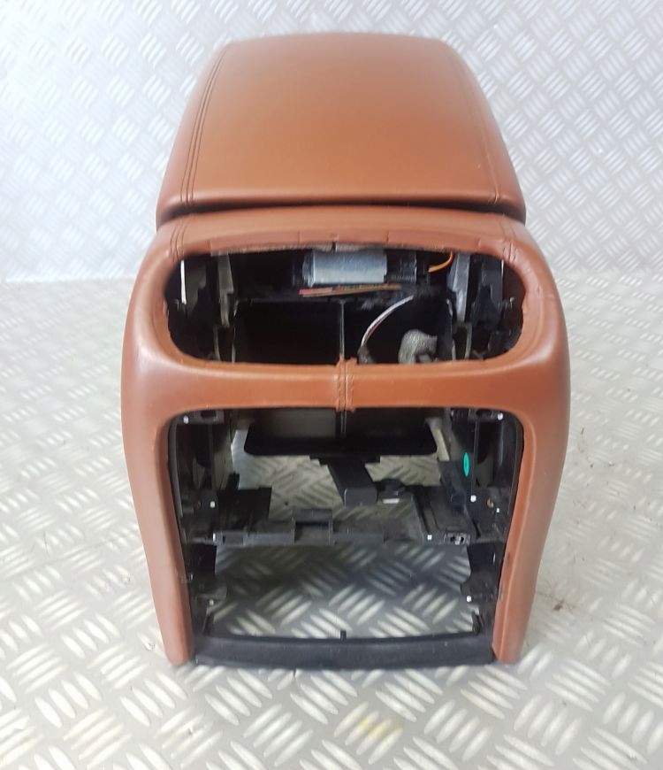 фото №6, Porsche cayenne 7l тунель середній підлокітник шкіра коричнева бардачок