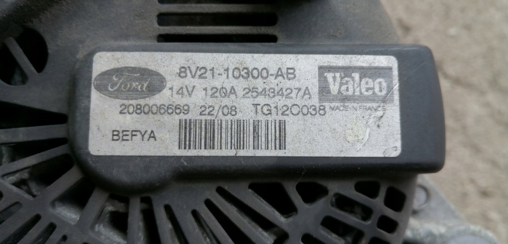 фото №3, Mazda 2 07-14 1.4 citd генератор 8v2110300ab