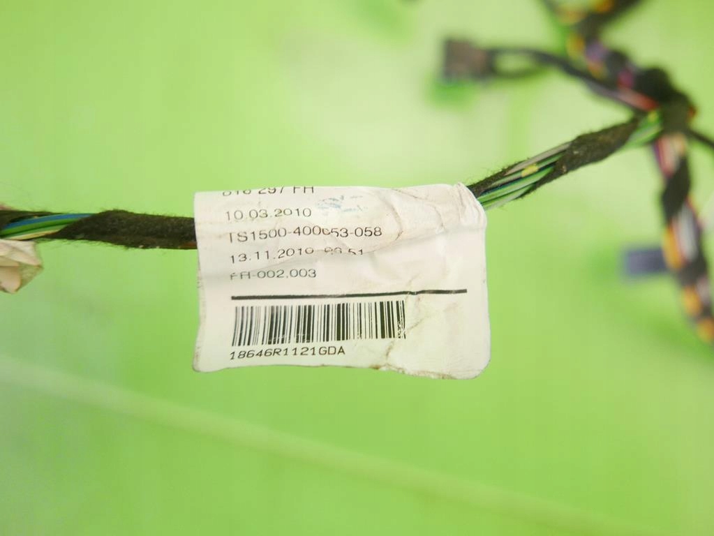 фото №9, Жгут электропроводка дверь правый перед vw polo v 6r