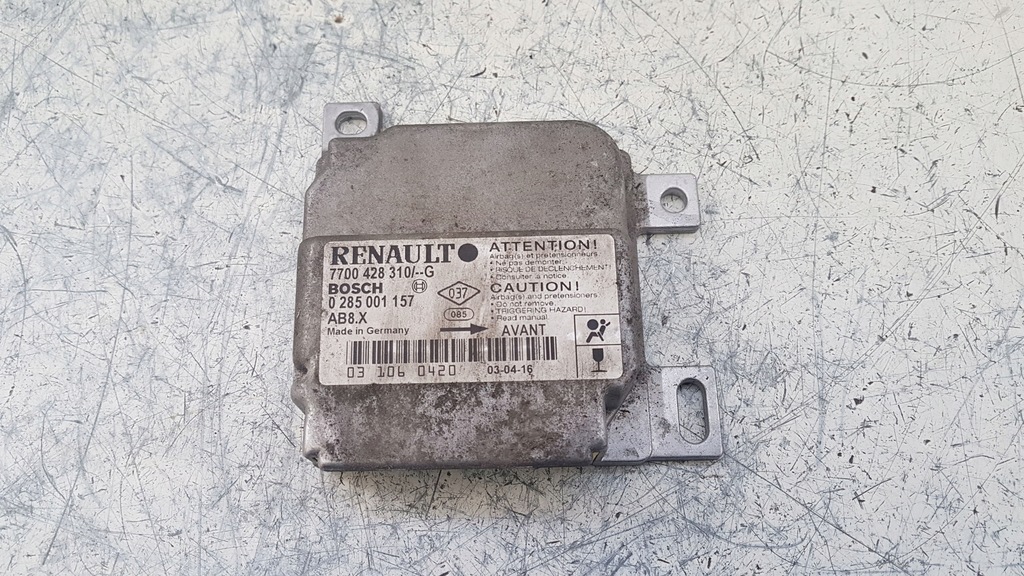 фото №1, Модуль датчик air bag renault thalia 00r eu