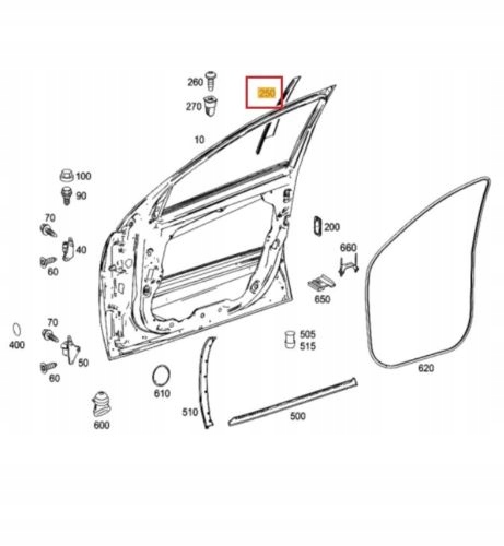 фото №2, Молдинг декоративна двері mercedes w251 r class l p