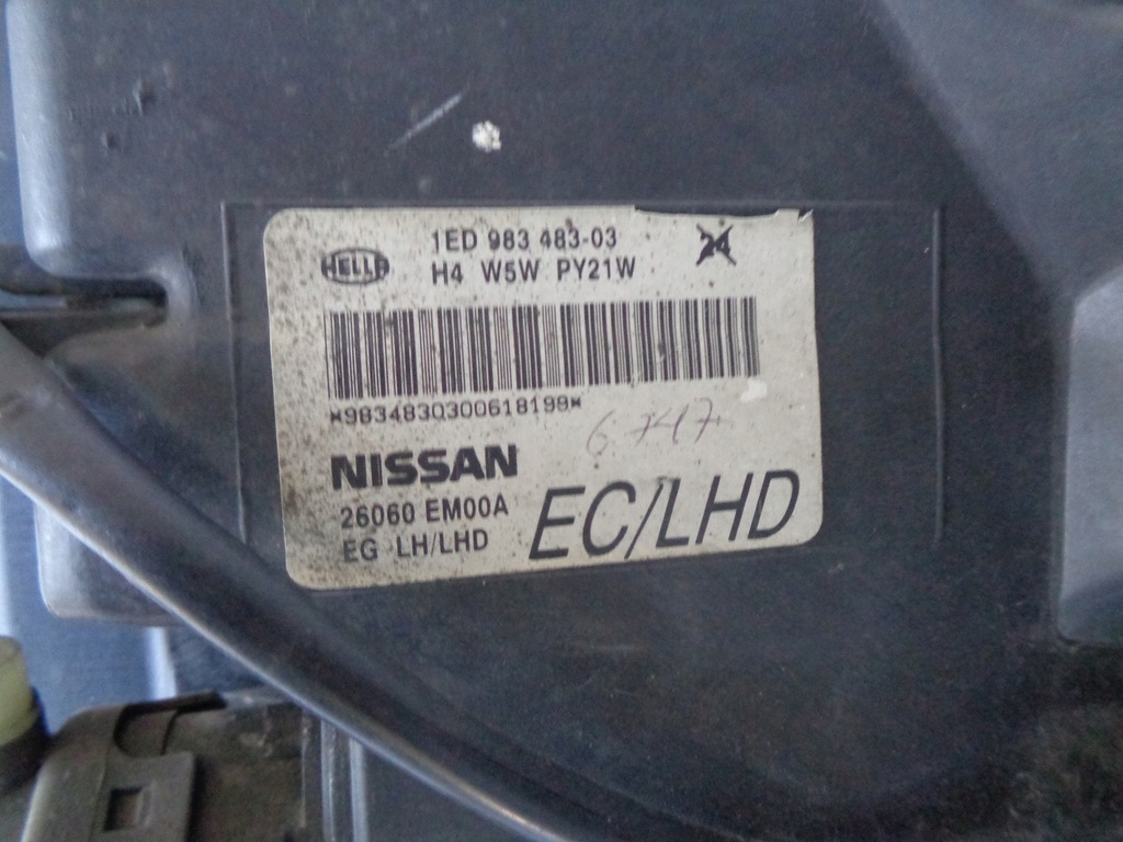 фото №7, Лампа левая фара nissan tiida 07-